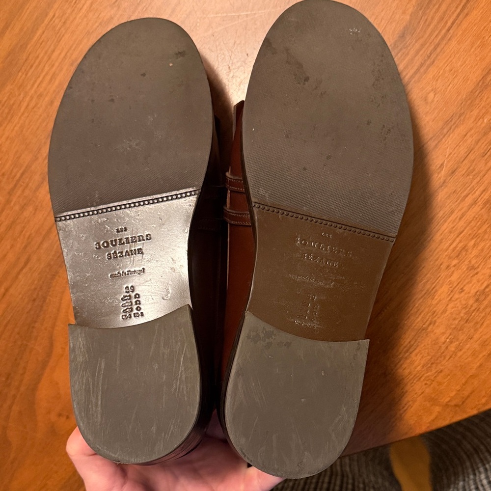 Sezane Dark Brown Fringe Loafers - Picture 5 of 8